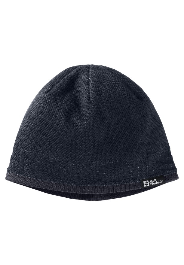 Navy Men Jack Wolfskin Brand Beanie | 87442226