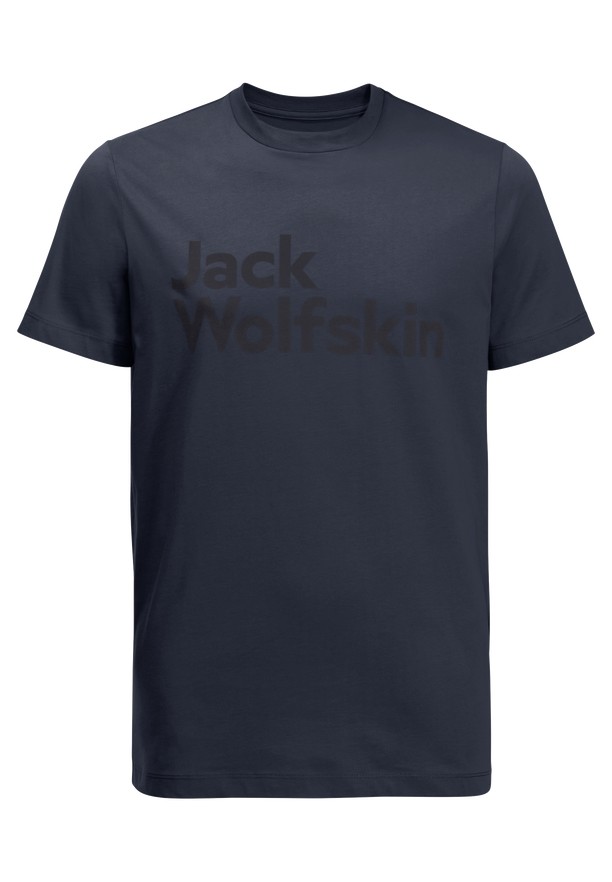 Navy Men Jack Wolfskin Brand T Shirts | 76182978