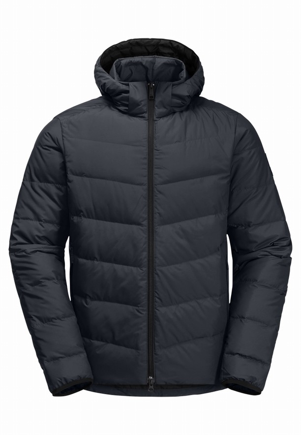 Navy Men Jack Wolfskin Colonius Down Jackets | 39961994