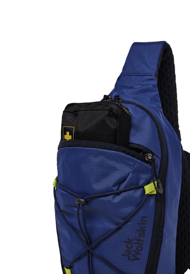 Navy Men Jack Wolfskin Cyrox Sling Shoulder Bags | 51523521