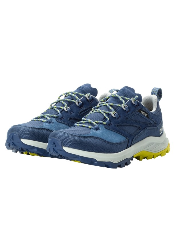 Navy Men Jack Wolfskin Cyrox Texapore Low Hiking Shoes | 99765388
