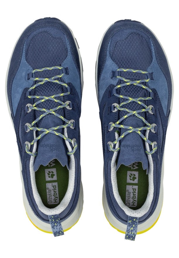 Navy Men Jack Wolfskin Cyrox Texapore Low Hiking Shoes | 99765388