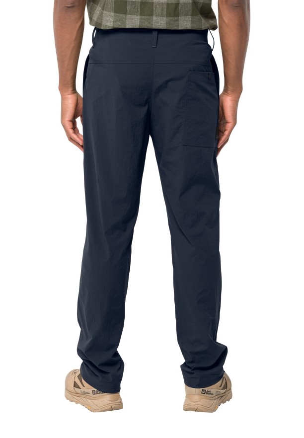 Navy Men Jack Wolfskin Desert Pants | 79318836