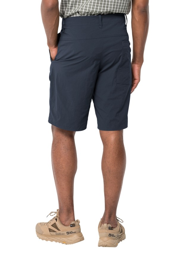 Navy Men Jack Wolfskin Desert Shorts | 66390314