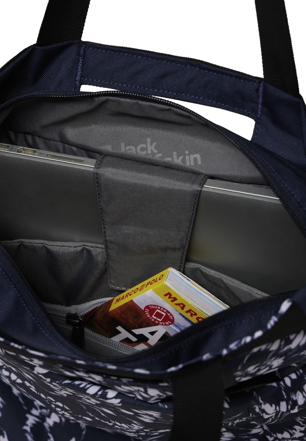 Navy Men Jack Wolfskin Ebental Shoulder Bags | 67669816