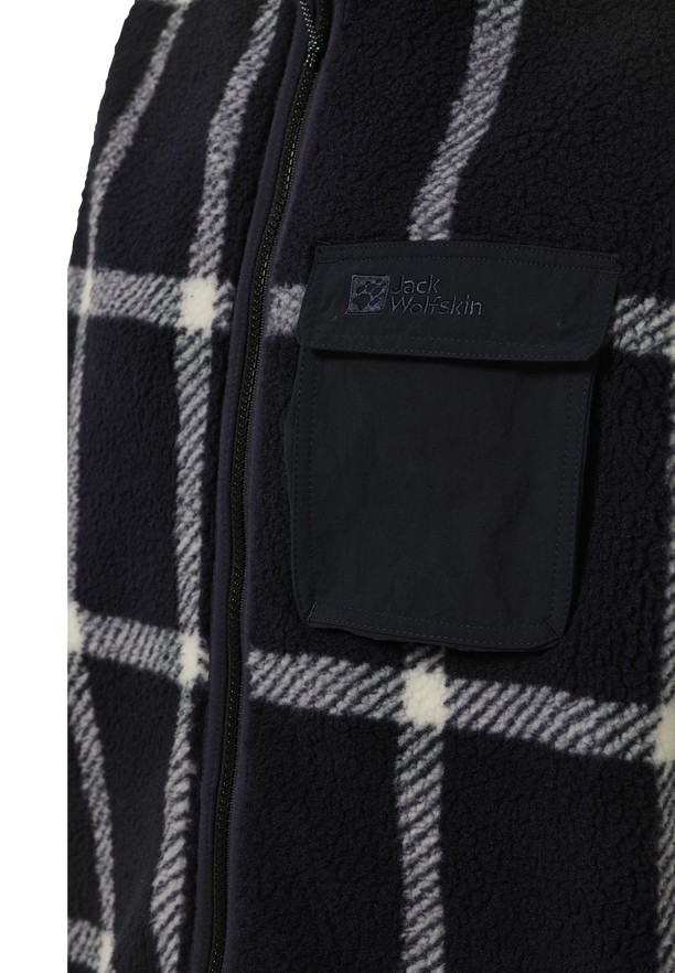 Navy Men Jack Wolfskin Felslicht Check Vest | 59194610