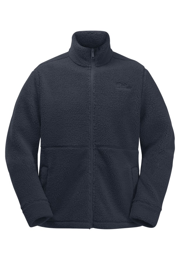 Navy Men Jack Wolfskin Felslicht Fleece Jackets | 74475436