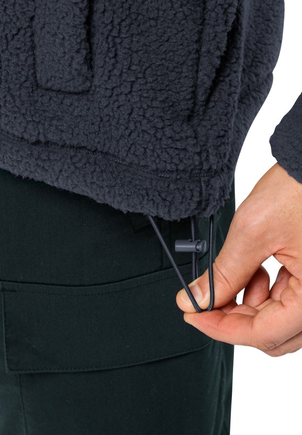 Navy Men Jack Wolfskin Felslicht Fleece Jackets | 74475436