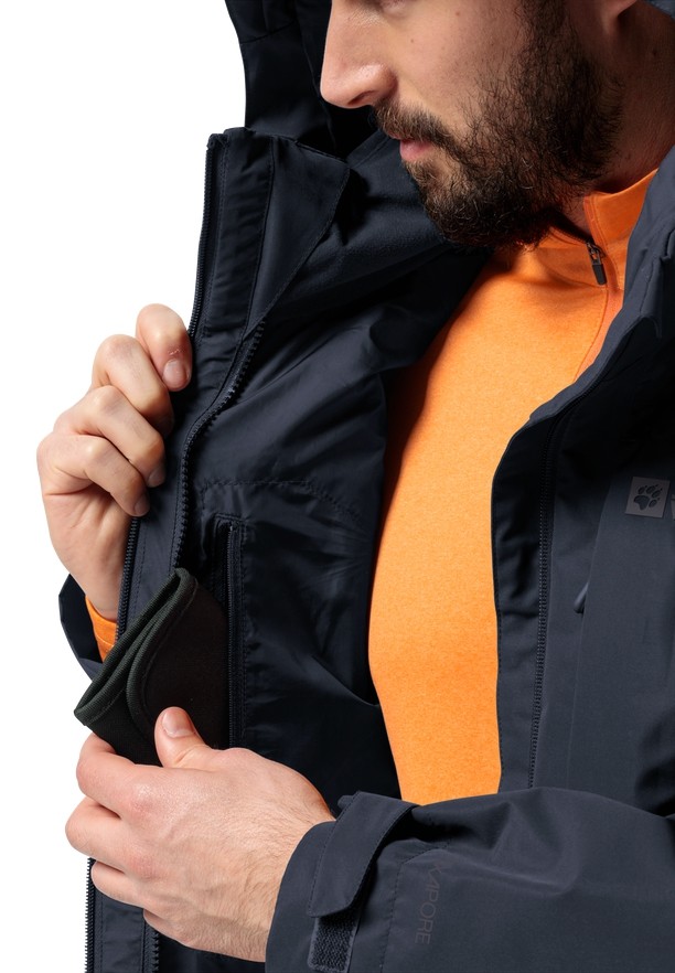 Navy Men Jack Wolfskin Fernblick 2l Jackets | 27665225