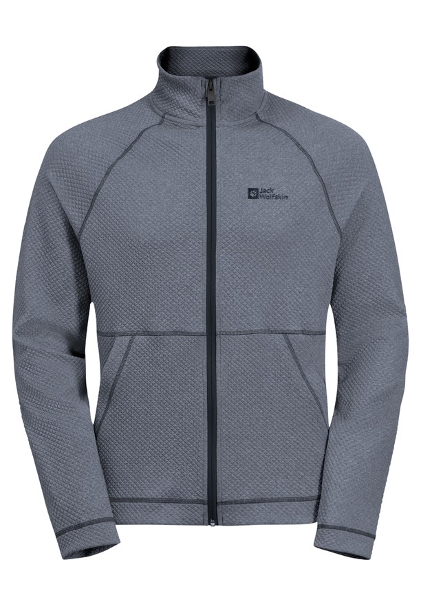Navy Men Jack Wolfskin Fernweh Fleece Jackets | 68852543