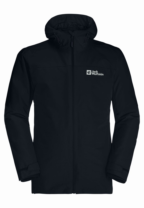 Navy Men Jack Wolfskin Glaabach 3in1 Jackets | 94283214
