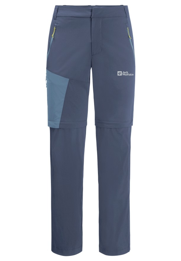 Navy Men Jack Wolfskin Glastal Zip Away Hiking Pants | 45307608