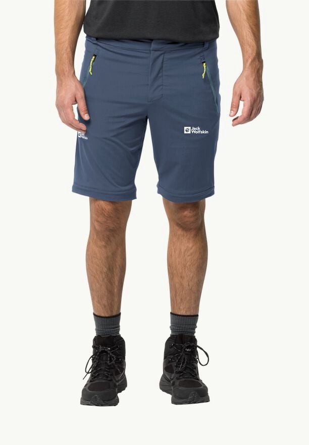 Navy Men Jack Wolfskin Glastal Zip Off Hiking Pants | 63794929