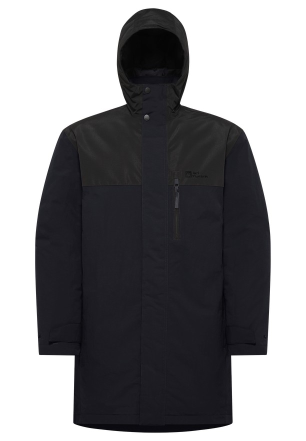 Navy Men Jack Wolfskin Gletschersee Coats | 52355305