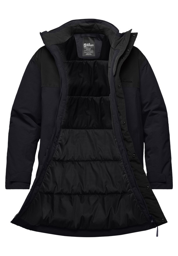 Navy Men Jack Wolfskin Gletschersee Coats | 52355305