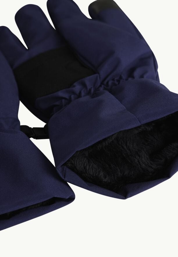 Navy Men Jack Wolfskin Highloft Gloves | 58867079