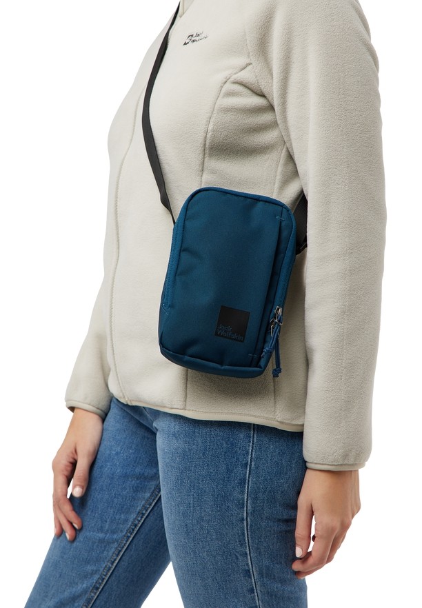 Navy Men Jack Wolfskin Konya Shoulder Bags | 39415472