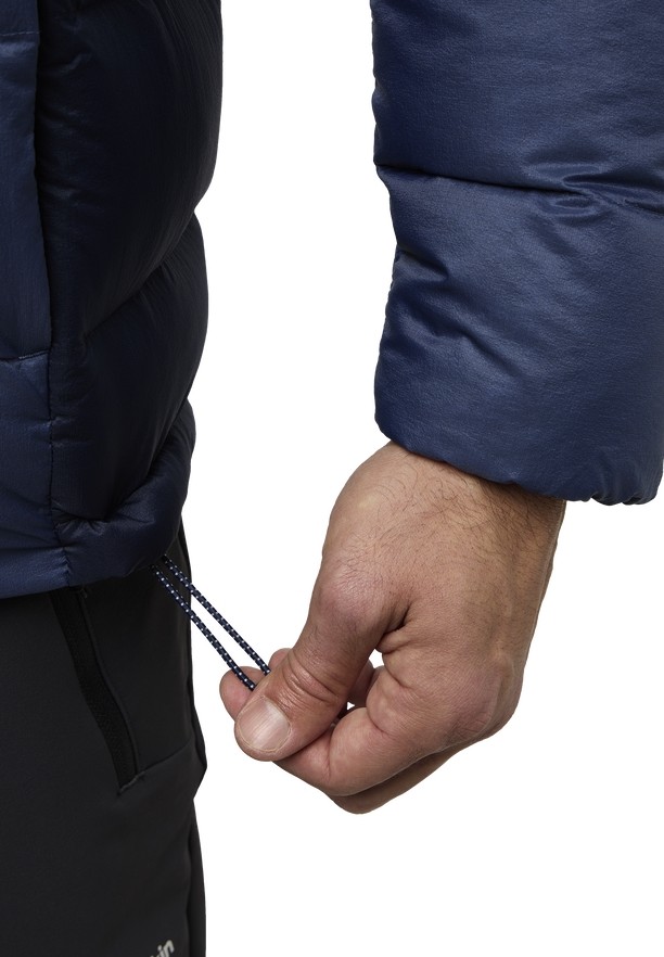 Navy Men Jack Wolfskin Nebelhorn Hoody Down Jackets | 76764699
