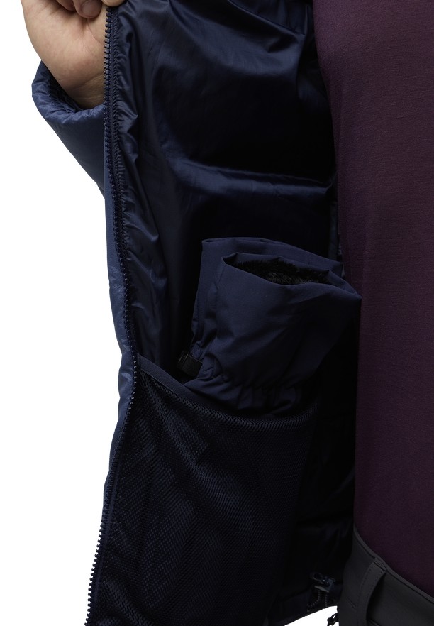 Navy Men Jack Wolfskin Nebelhorn Hoody Down Jackets | 76764699