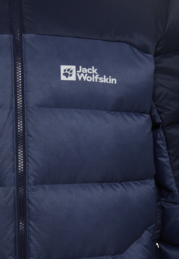Navy Men Jack Wolfskin Nebelhorn Hoody Down Jackets | 76764699