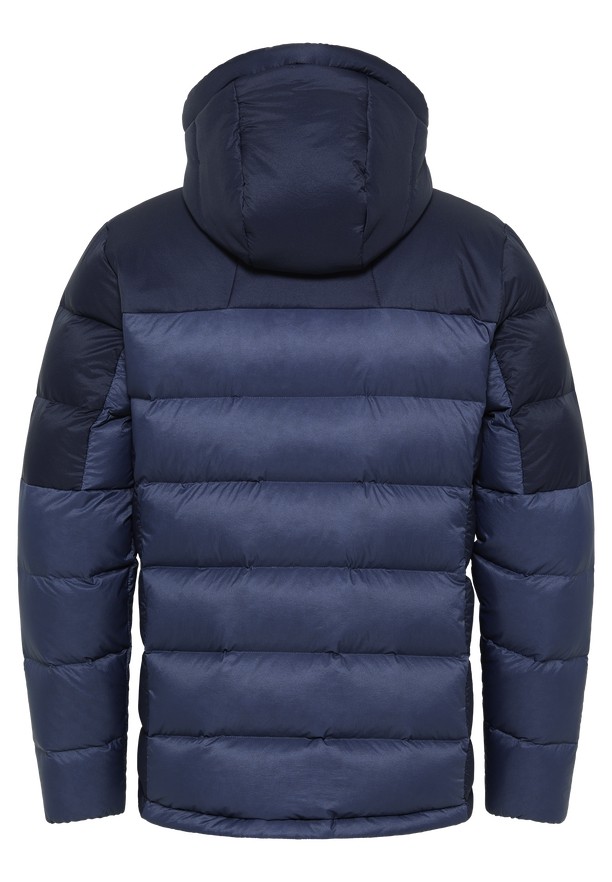 Navy Men Jack Wolfskin Nebelhorn Hoody Down Jackets | 76764699