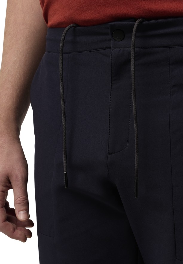 Navy Men Jack Wolfskin Newport Pants | 95183143
