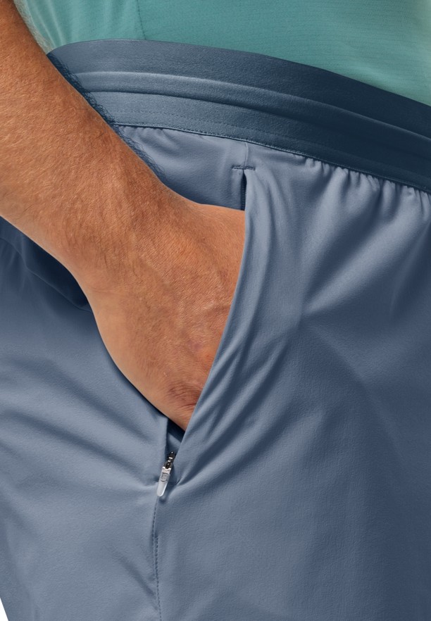 Navy Men Jack Wolfskin Prelight Chill Shorts | 51641218