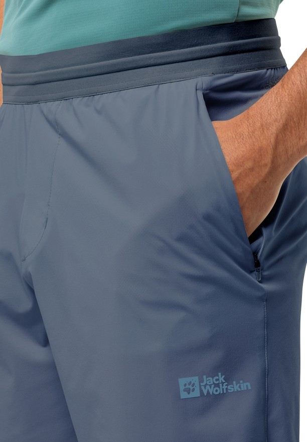 Navy Men Jack Wolfskin Prelight Chill Shorts | 51641218