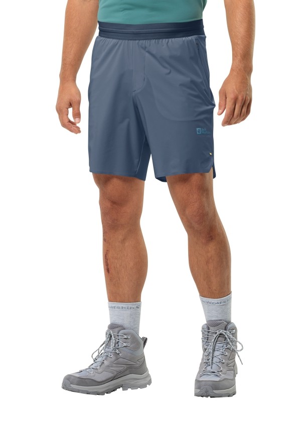 Navy Men Jack Wolfskin Prelight Chill Shorts | 51641218