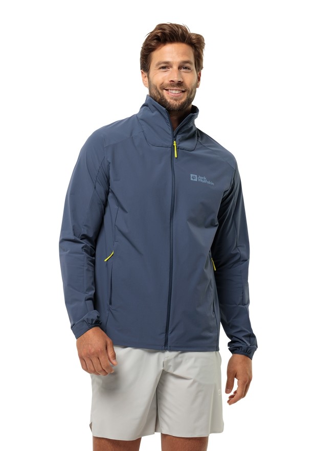 Navy Men Jack Wolfskin Prelight Jackets | 27652319