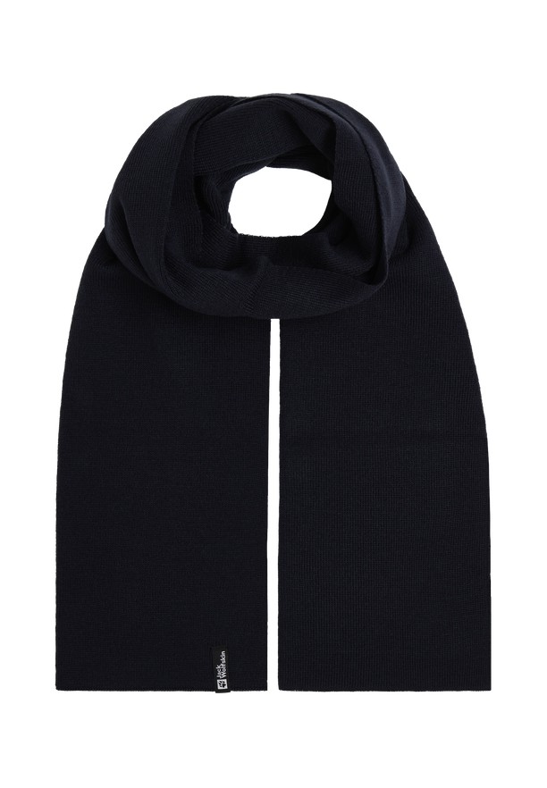 Navy Men Jack Wolfskin Rib Scarf | 21596933