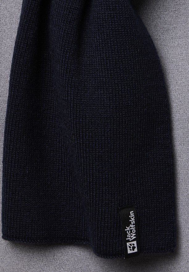 Navy Men Jack Wolfskin Rib Scarf | 21596933