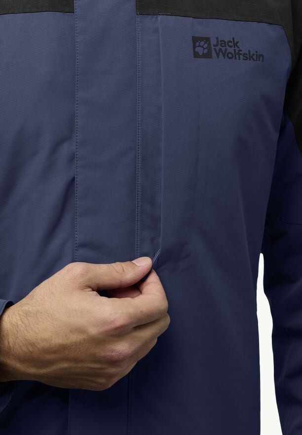 Navy Men Jack Wolfskin Romberg 3in1 Jackets | 46809384