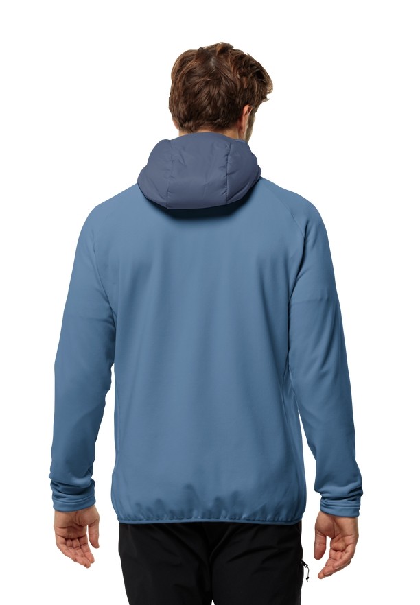 Navy Men Jack Wolfskin Routeburn Pro Hybrid Jackets | 30119598