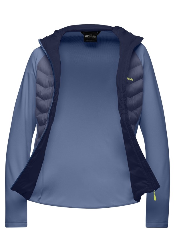 Navy Men Jack Wolfskin Routeburn Pro Hybrid Jackets | 30119598