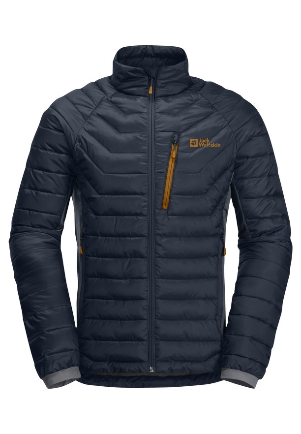 Navy Men Jack Wolfskin Routeburn Pro Ins Jackets | 57029730