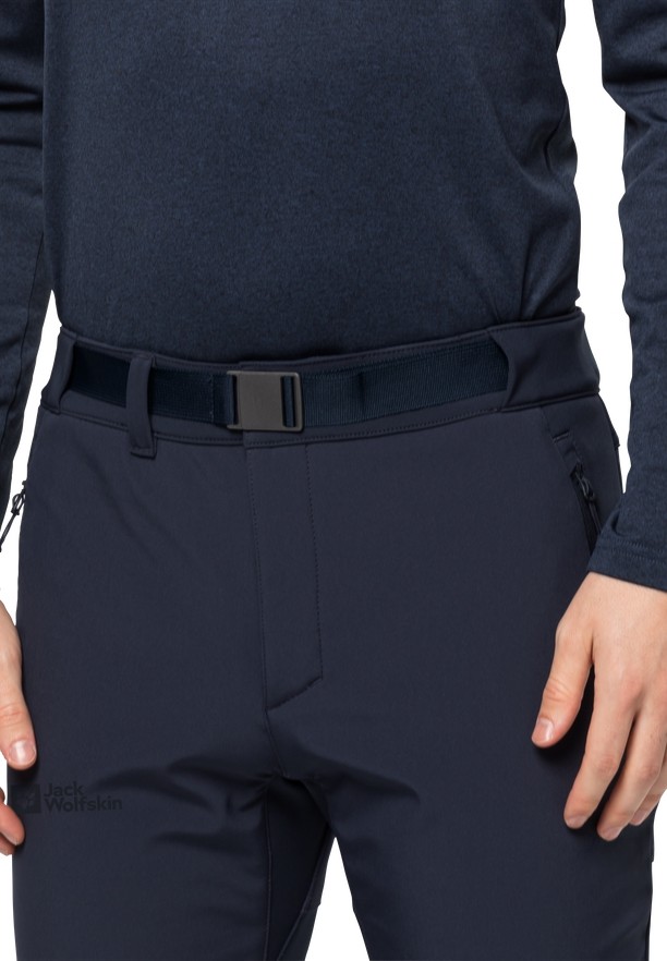 Navy Men Jack Wolfskin Stollberg Hiking Pants | 47256030