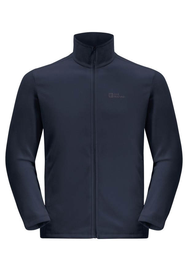 Navy Men Jack Wolfskin Taunus Fz Fleece Jackets | 51324256