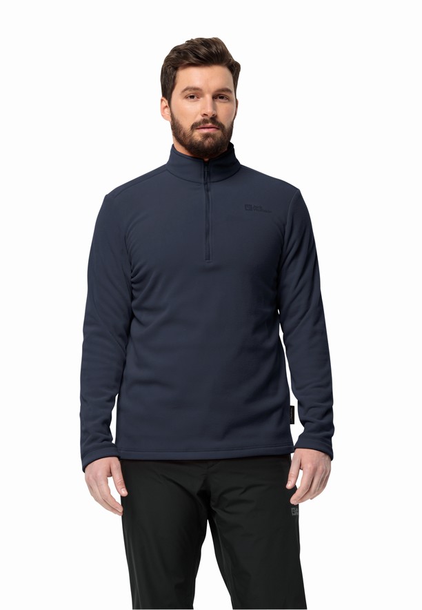 Navy Men Jack Wolfskin Taunus Hz Jumpers | 18056850