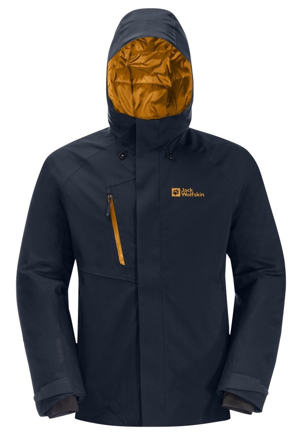 Navy Men Jack Wolfskin Troposphere Ins Winter Jackets | 57389393