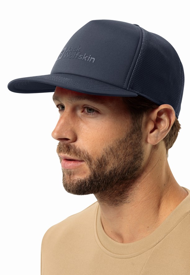 Navy Men Jack Wolfskin Uson Baseball Caps | 38975878