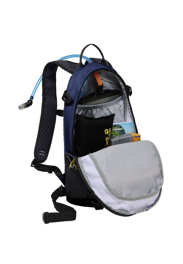 Navy Men Jack Wolfskin Velocity 12 Bike Backpack | 33759596
