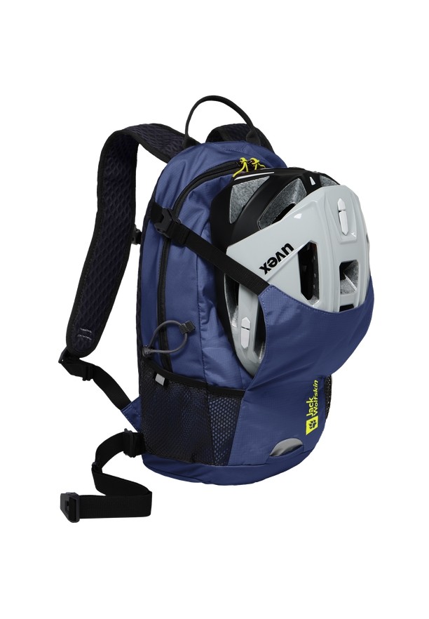 Navy Men Jack Wolfskin Velocity 12 Bike Backpack | 33759596