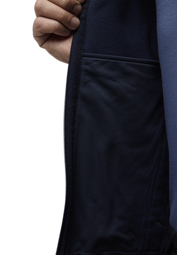 Navy Men Jack Wolfskin Whirlwind Softshell Jackets | 97041900