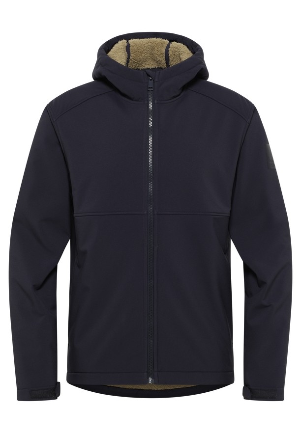 Navy Men Jack Wolfskin Windland Softshell Jackets | 64175053
