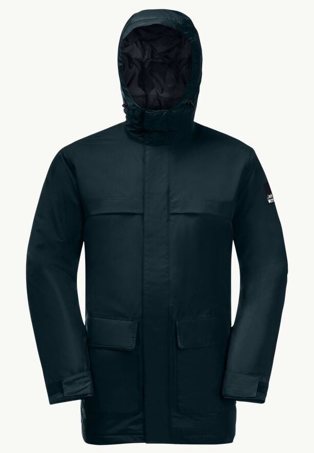 Navy Men Jack Wolfskin Winterlager Coats | 50140869