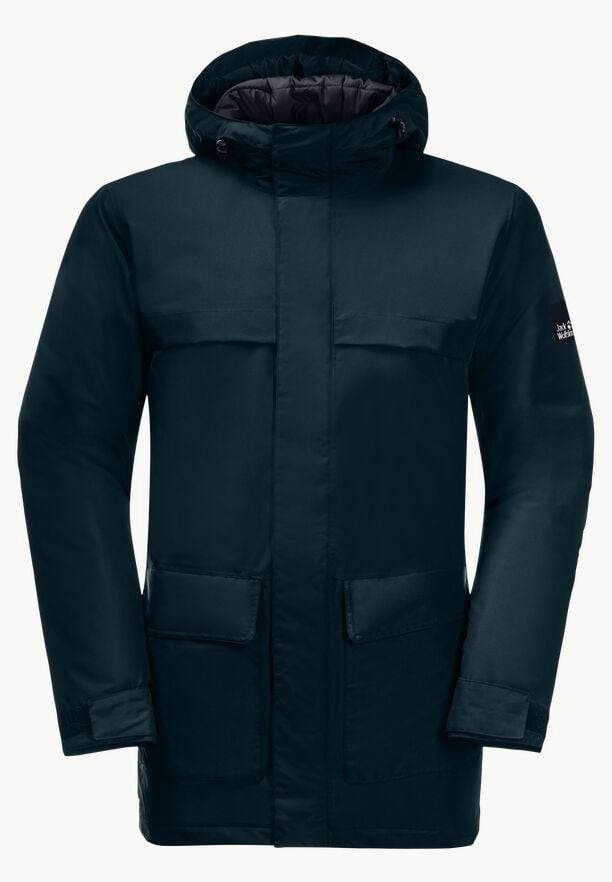 Navy Men Jack Wolfskin Winterlager Coats | 50140869