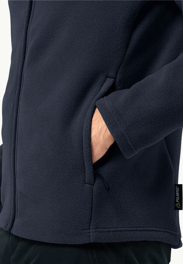 Navy Men Jack Wolfskin Winterstein Fz Fleece Jackets | 12249035