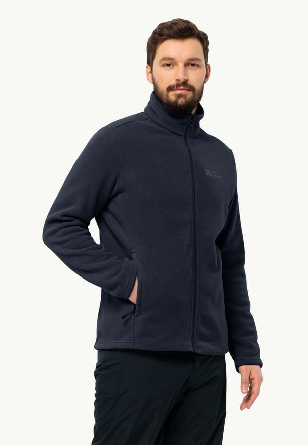 Navy Men Jack Wolfskin Winterstein Fz Fleece Jackets | 12249035