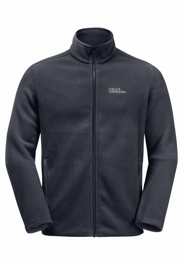 Navy Men Jack Wolfskin Winterstein Fz Fleece Jackets | 86298257